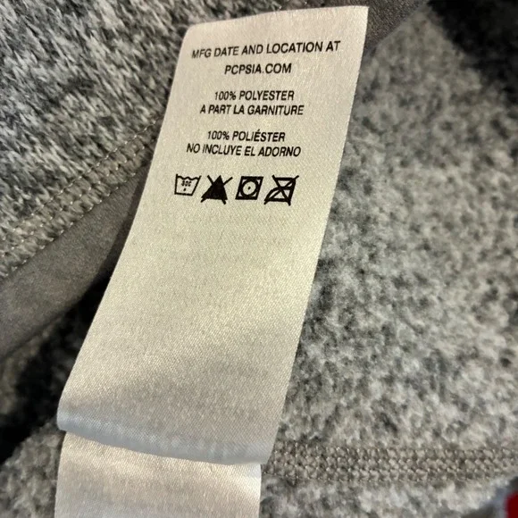 Patagonia Better Sweater Grey Fleece 1/4 quarter Zip Pullover Women's Size M - Picture 11 of 14